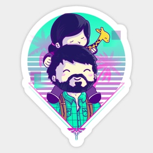 Retrowave Duo Sticker